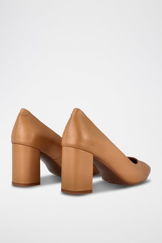 Leren Pumps - Camel