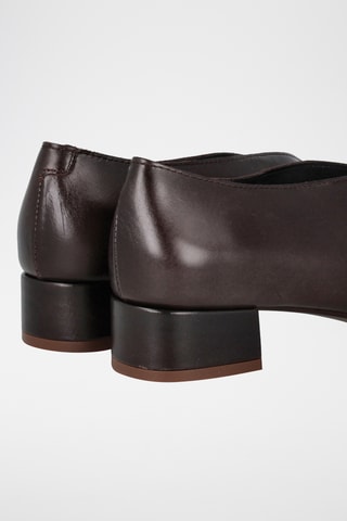 Leren Ballerina's - Bruin