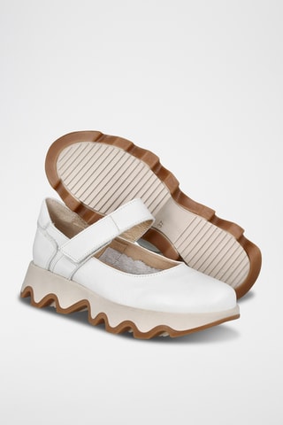 Leren Mary Janes - Wit