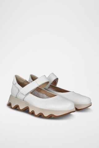 Leren Mary Janes - Wit