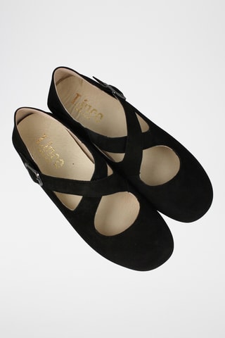 Nubuck Mary Janes - Zwart