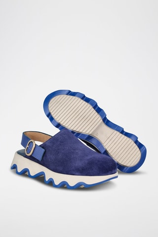 Leren Clogs Td Ola Beig - Marineblauw