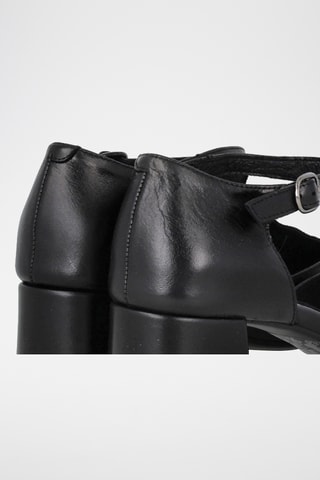 Leren Saloméschoenen met Hak - Zwart