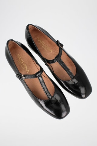 Lakleren Saloméschoenen met Hak Regina - Zwart