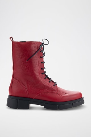 Bottines en cuir Sierra - Rouge