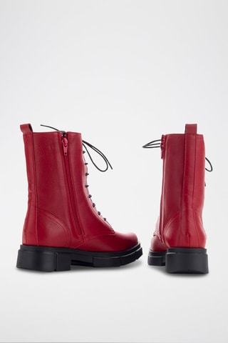 Bottines en cuir Sierra - Rouge