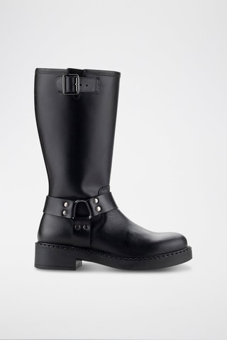 Bottines en cuir Quator - Noir