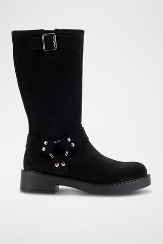 Bottines en nubuck Serraje - Noir