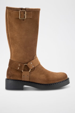 Bottines en nubuck Serraje - Marron