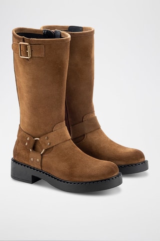 Bottines en nubuck Serraje - Marron