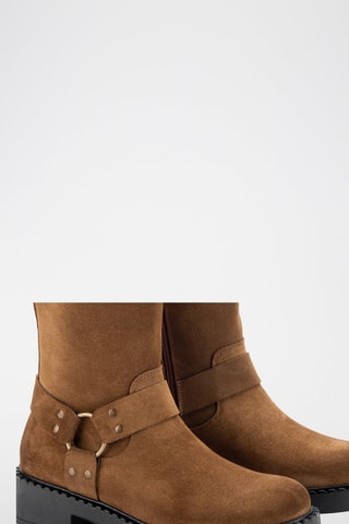 Bottines en nubuck Serraje - Marron