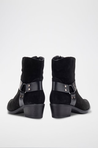 Botins em nobuck Serraje - Preto