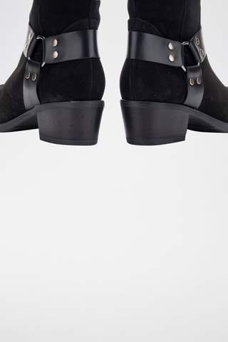 Botins em nobuck Serraje - Preto