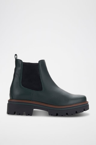 Bottines en cuir - Vert