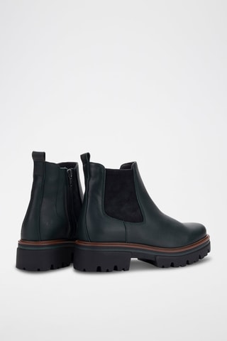 Bottines en cuir - Vert