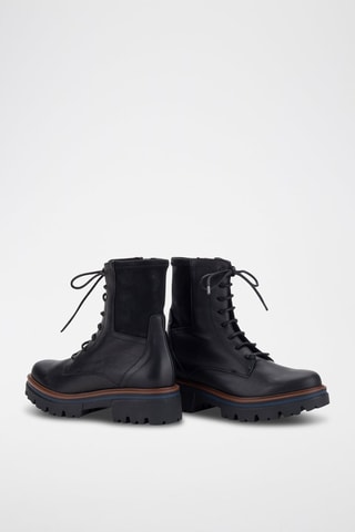 Bottines en cuir - Noir