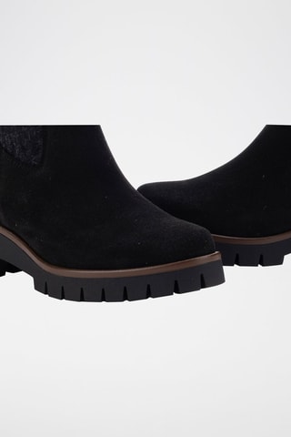 Bottines-chaussettes en nubuck - Noir