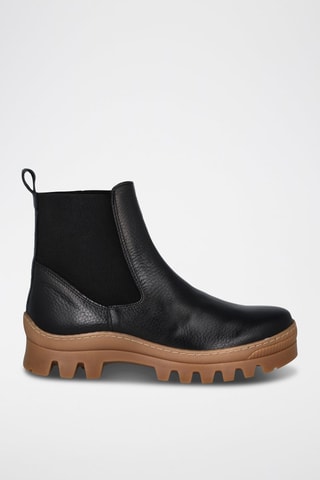 Bottines Chelsea en cuir - Noir