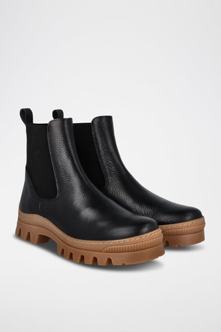 Bottines Chelsea en cuir - Noir