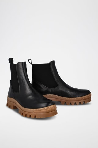 Bottines Chelsea en cuir - Noir