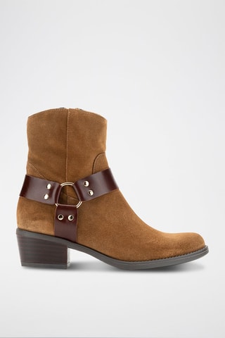 Bottines en nubuck Serraje - Marron