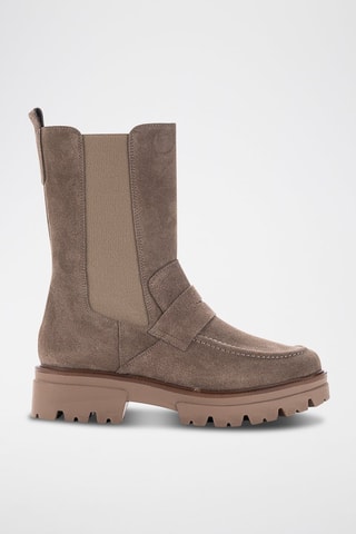 Bottines en nubuck Serraje - Marron