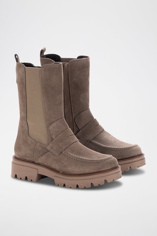 Bottines en nubuck Serraje - Marron