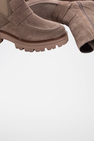 Bottines en nubuck Serraje - Marron