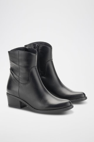 Bottines en cuir Dakota - Noir