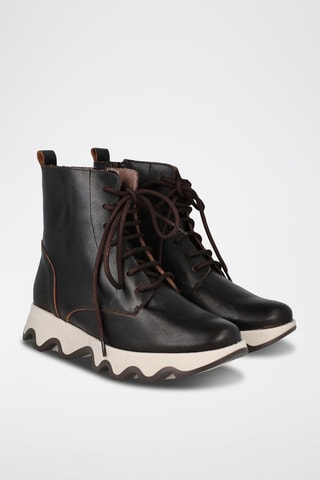 Botins em couro Ola - Castanho