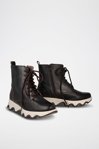 Botins em couro Ola - Castanho