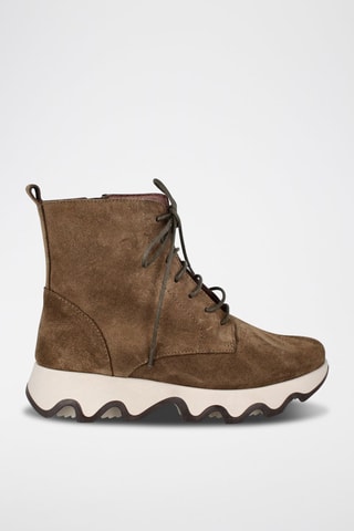 Botins em nobuck Ola - Caqui