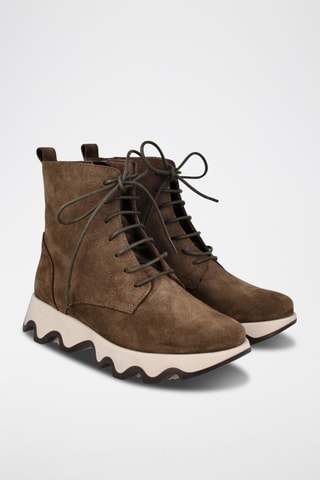 Botins em nobuck Ola - Caqui