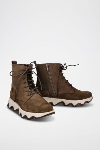 Botins em nobuck Ola - Caqui