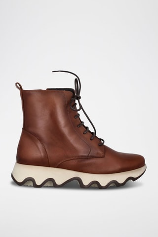 Botins em couro Ola - Castanho