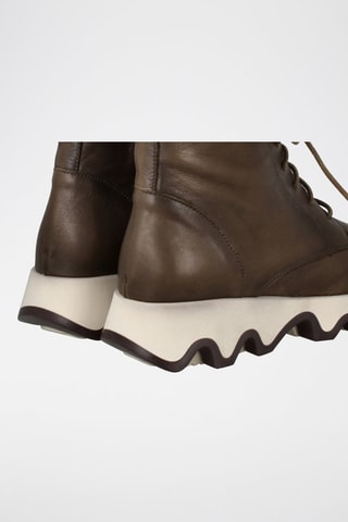Botins em couro Ola - Caqui
