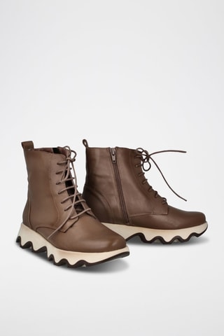 Botins em couro Ola - Toupeira