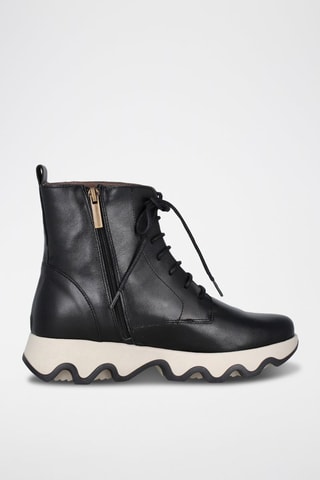 Botins em couro Ola - Preto