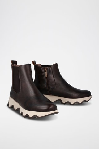 Botins em couro Ola - Castanho-escuro