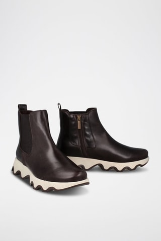 Botins em couro Ola - Castanho-escuro