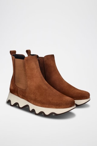 Botins em nobuck Ola - Castanho