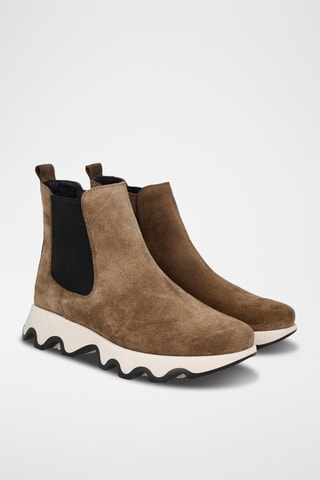 Botins em nobuck Ola - Caqui