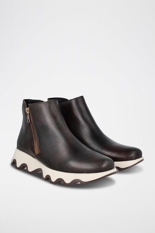 Botins em couro Ola - Castanho-escuro