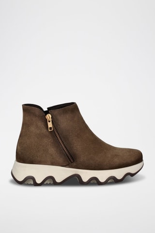 Botins em nobuck Ola - Caqui