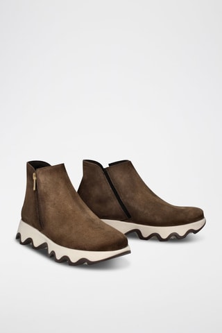 Botins em nobuck Ola - Caqui