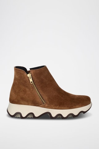 Botins em nobuck Ola - Castanho