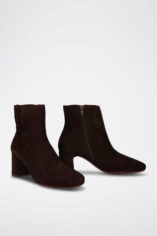 Bottines en nubuck - Marron