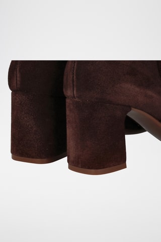 Bottines en nubuck - Marron