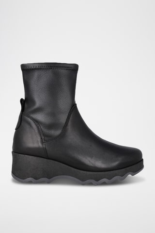 Bottines en cuir - Noir