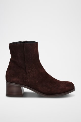 Bottines en nubuck - Marron